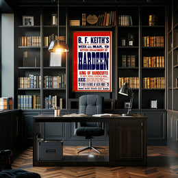 Vaudeville Magic Act Hardeen Historical or Presidential Poster