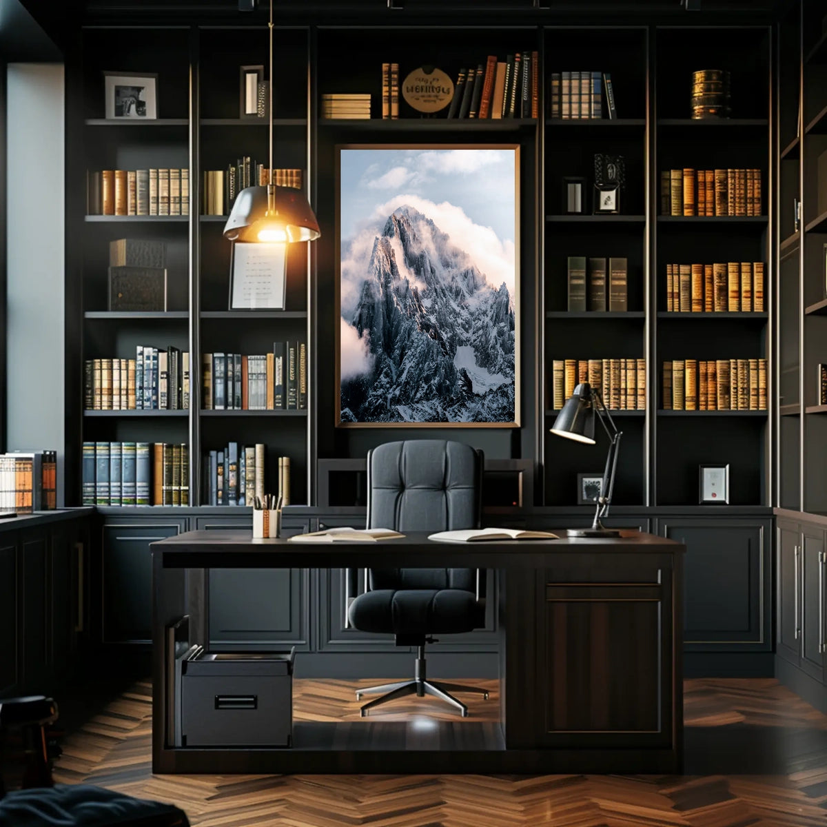 Majestic Mountain Peaks Poster