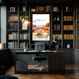 Canyonlands Watercolor Wall Art Poster