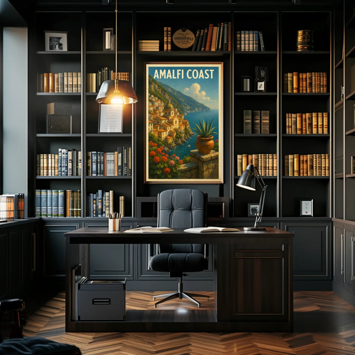 Amalfi Coast Poster Wall Art For Coastal Home Decor