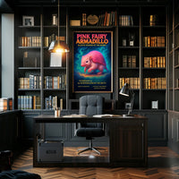 Pink Fairy Armadillo Illusive Wonder of the Desert Poster