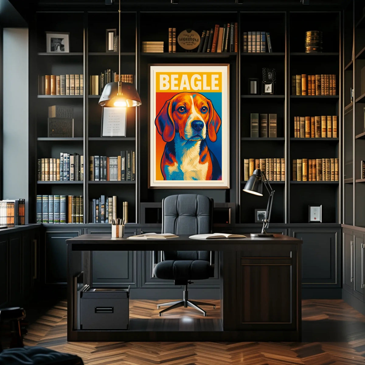 Beagle Portrait Poster