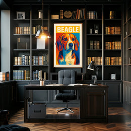 Beagle Portrait Poster