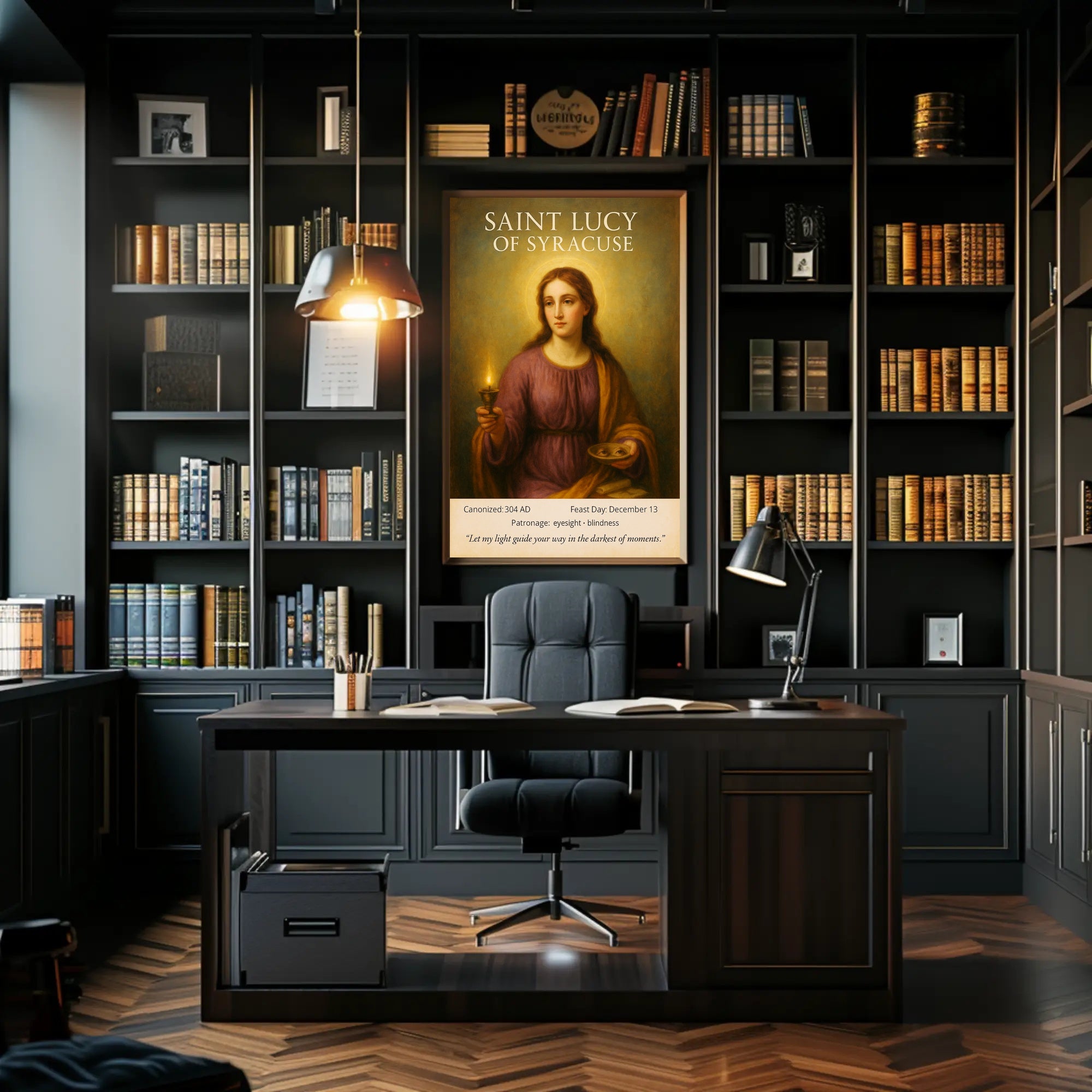 Saint Lucy of Syracuse Poster PosterGoat