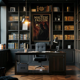 The Maltese Falcon Classic Noir Movie Pop Culture Poster