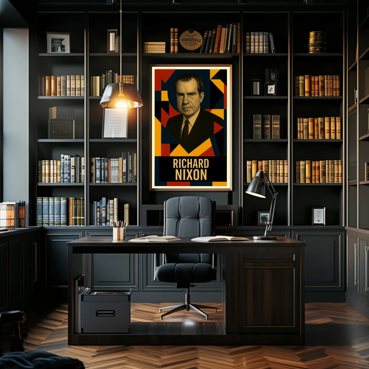 Richard Nixon 37th President of the United States Abstract Pop Poster