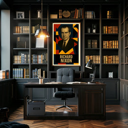 Richard Nixon 37th President of the United States Abstract Pop Poster