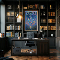 Kansas A Journey Through Art Poster