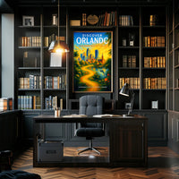 Discover Orlando Poster PosterGoat