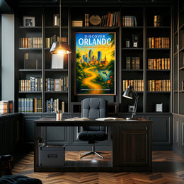 Discover Orlando Poster PosterGoat