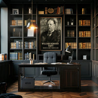 William Howard Taft 27th President of the United States Double Exposure Poster