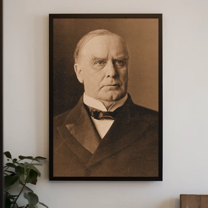 Wiliam McKinley 25th President Sepia Photo