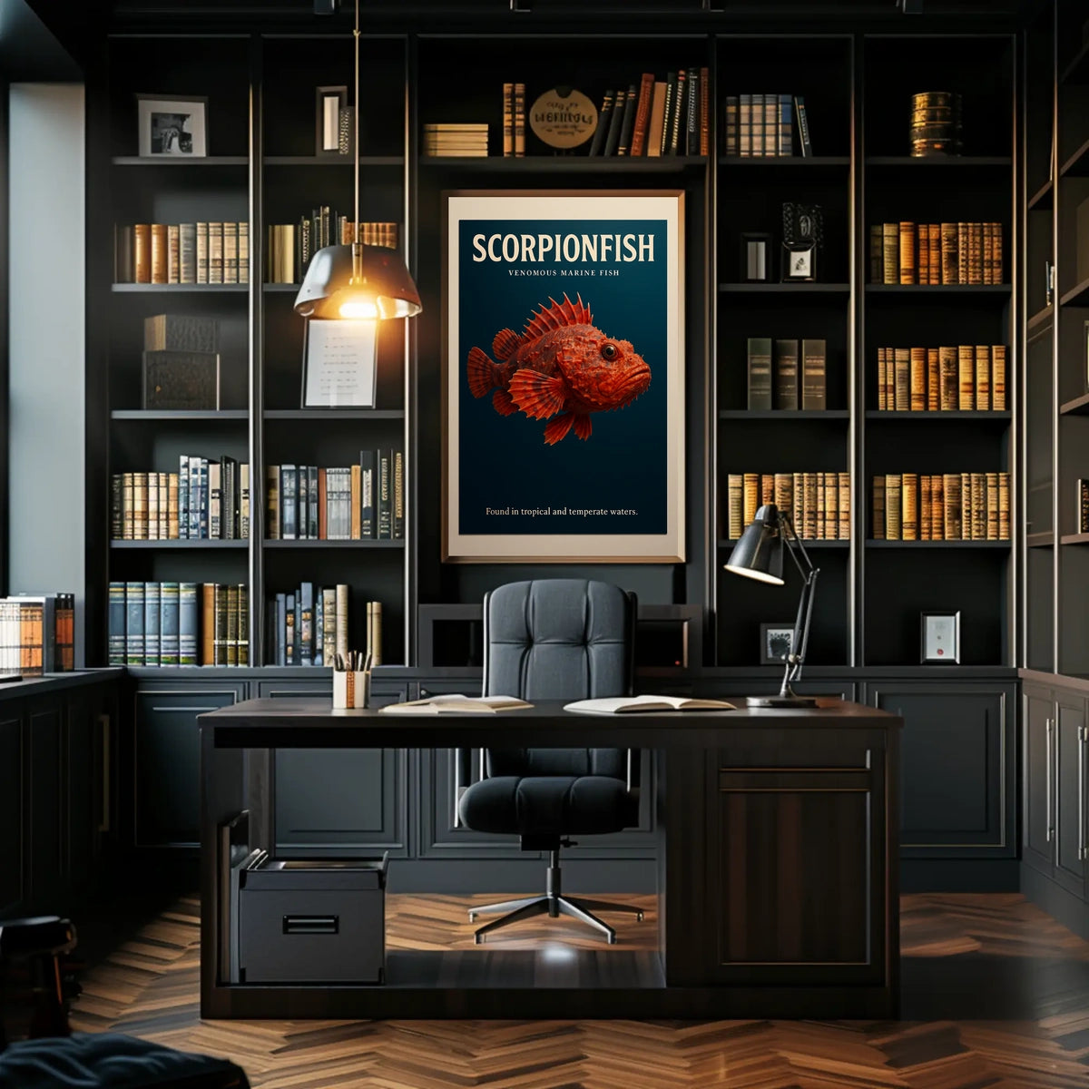 Scorpionfish Venomous Marine Fish Poster