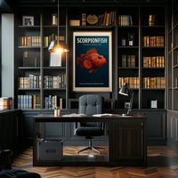 Scorpionfish Venomous Marine Fish Poster