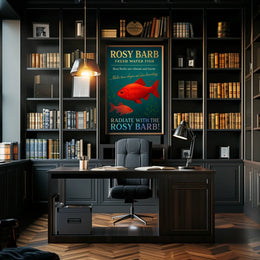 Rosy Barb Freshwater Fish Poster