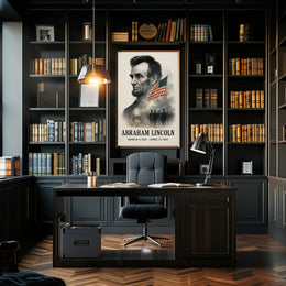 Abraham Lincoln 16th President of the United States Reflections Poster