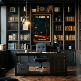 Chandler Arizona Travel Photography Realism Southwestern Desert City Vibe Wanderlust Poster