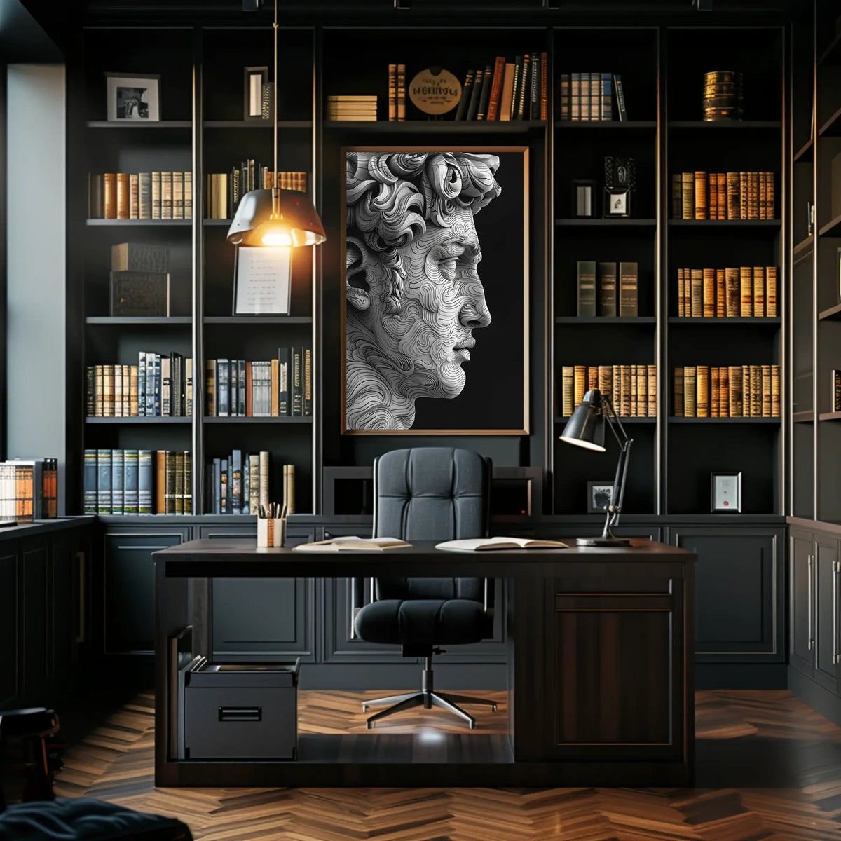 Abstract Marble Portrait Abstract Poster