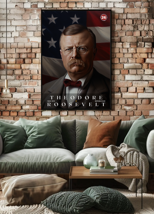 Theodore Roosevelt 26th President Of The United States Portrait