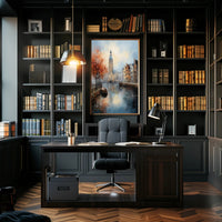 Autumn In A Canal City Poster