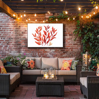 Autumn Leaves Minimalist Art Poster for Home Decor