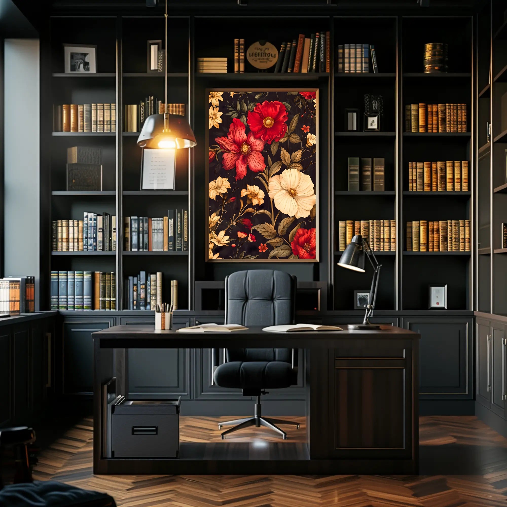 Floral Elegance Wall Art Print for Home Decor