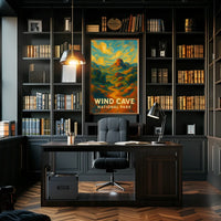 Abstract Windcave Park Poster Museum Wall Art For Home