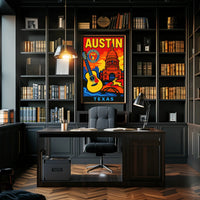 Vibrant Austin, Texas Poster PosterGoat