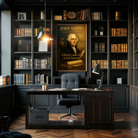 John Adams Vintage Patriotic Historical or Presidential Poster PosterGoat