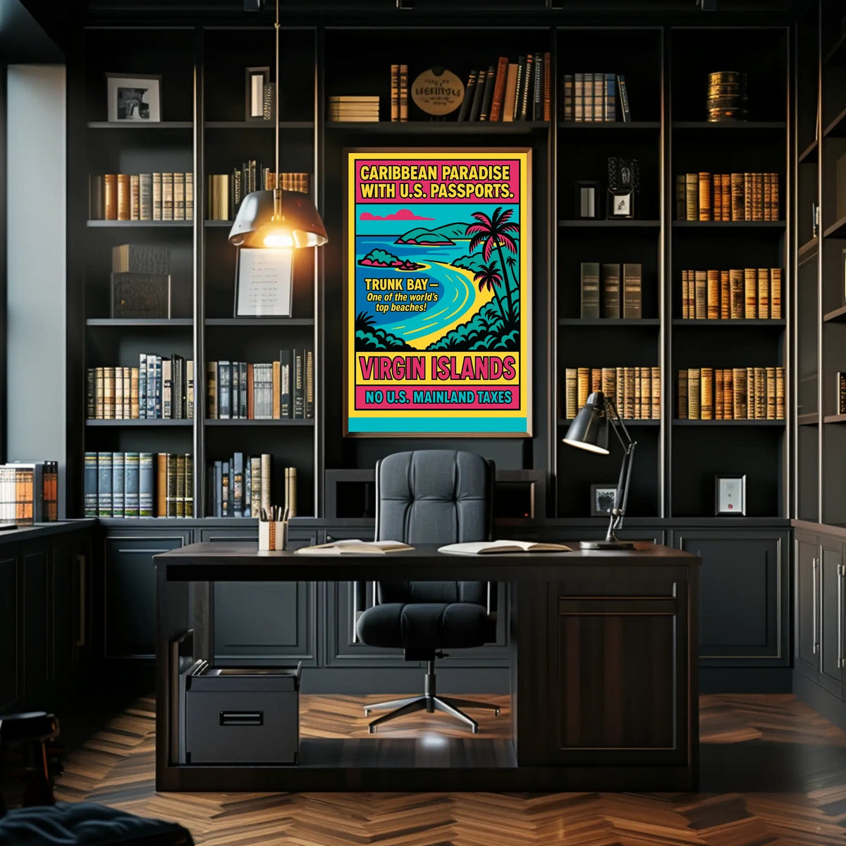 Caribbean Paradise Virgin Islands Poster