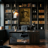 Buffalo Bill Western Portrait: Cultural or Heritage Poster