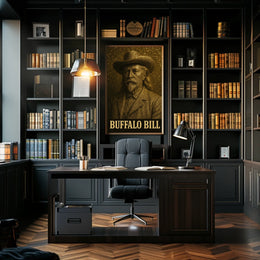 Buffalo Bill Western Portrait: Cultural or Heritage Poster