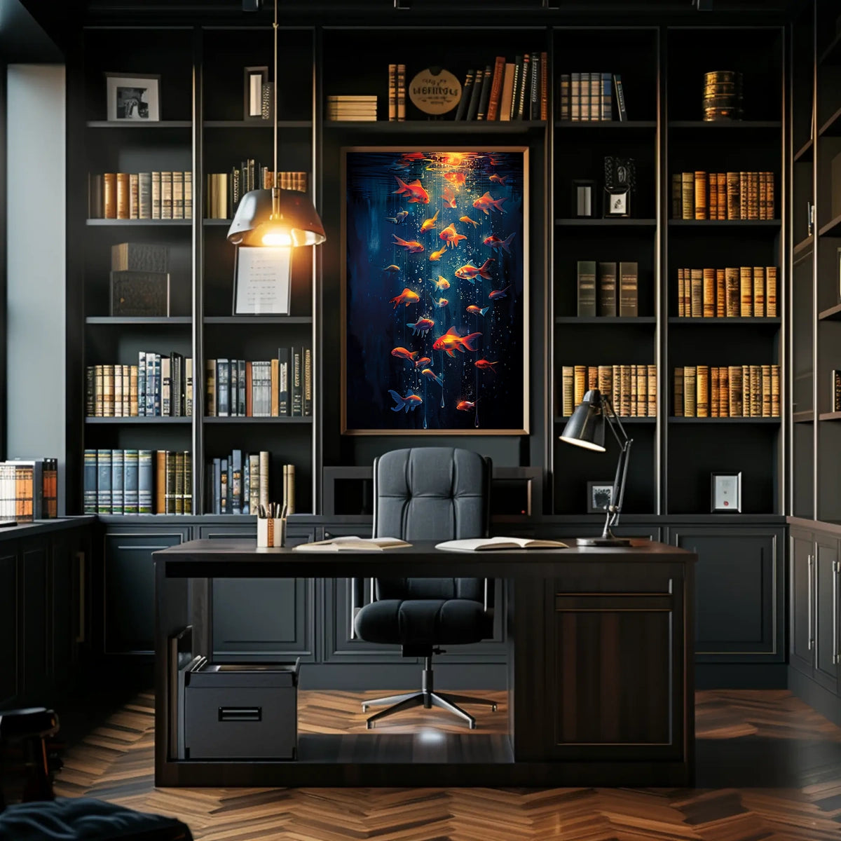 Luminescent Harmony Underwater Poster Wall Art Decor