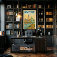 New York City Landmarks Poster