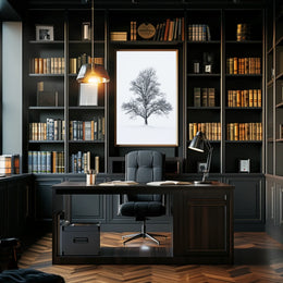 Solitary Winter Tree Poster