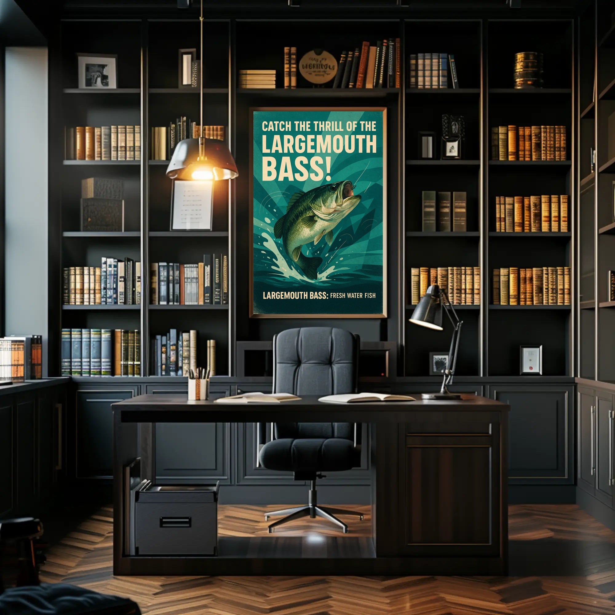 Catch the Thrill of the Largemouth Bass Poster PosterGoat