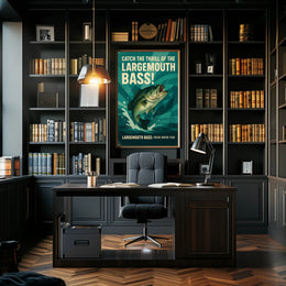 Catch the Thrill of the Largemouth Bass Poster PosterGoat