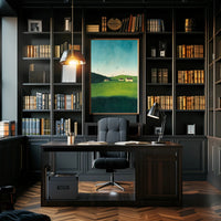Serene Countryside Landscape Poster Minimalist Wall Art