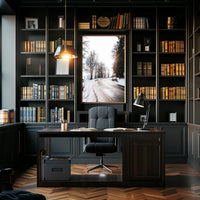 Winter Roadscape Poster