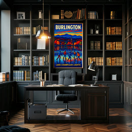 Burlington Lake Champlain Lights Poster
