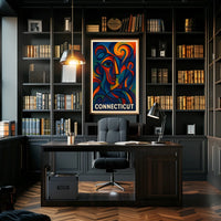 Connecticut Abstract Art Abstract Poster