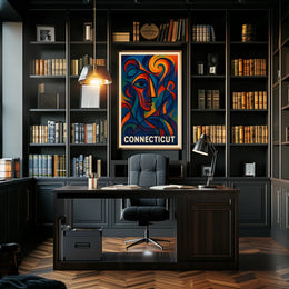 Connecticut Abstract Art Abstract Poster