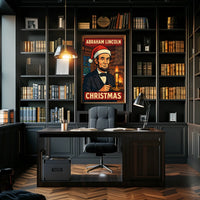 Abraham Lincoln Christmas Poster