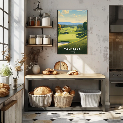 Valhalla Kentucky Golf Course Travel Poster