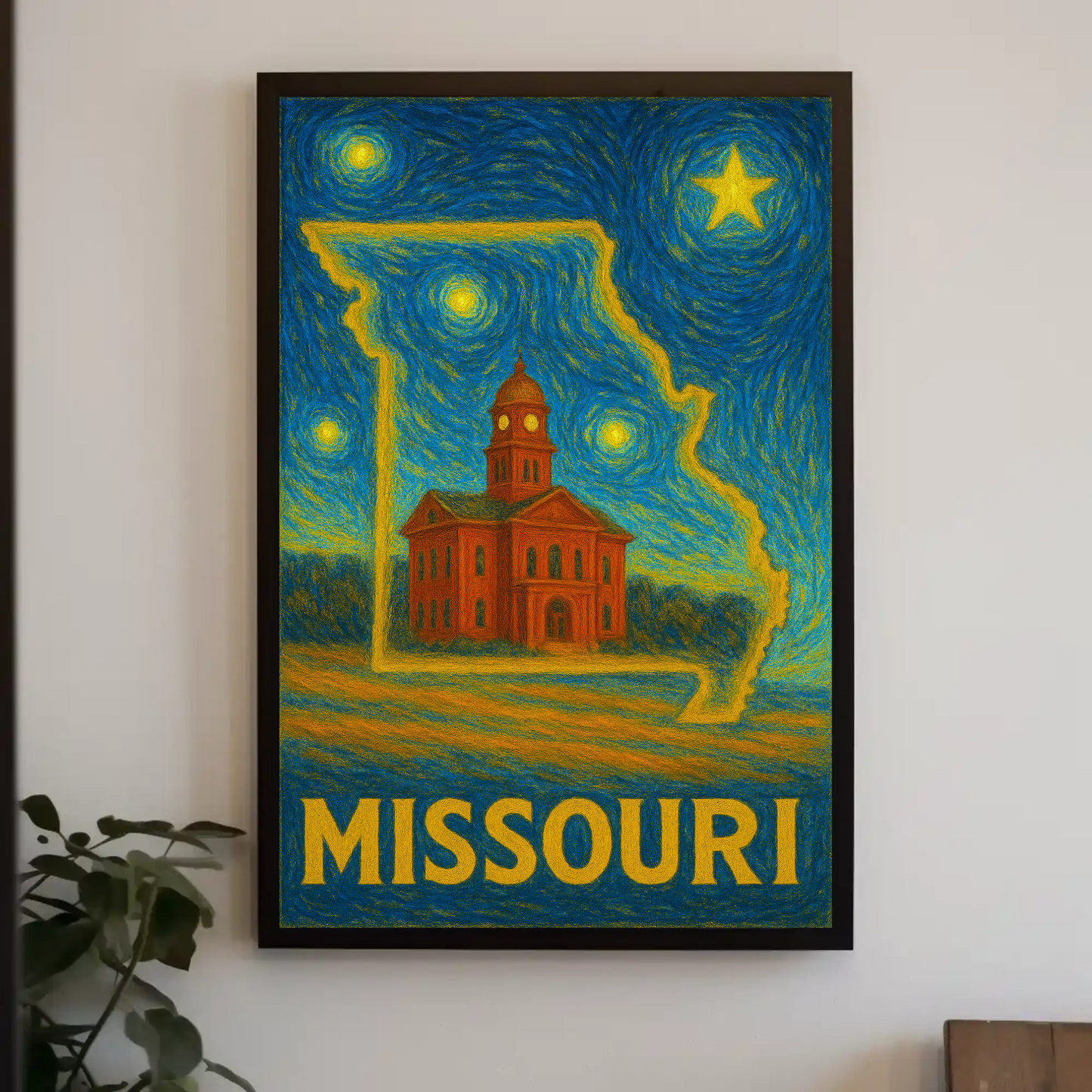 Missouri Starry Night Poster