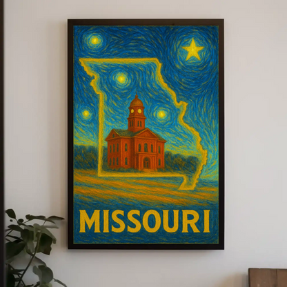 Missouri Starry Night Poster