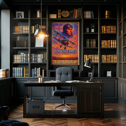 Sopwith Camel Aviation Poster: Bold Historical & Nostalgic Art
