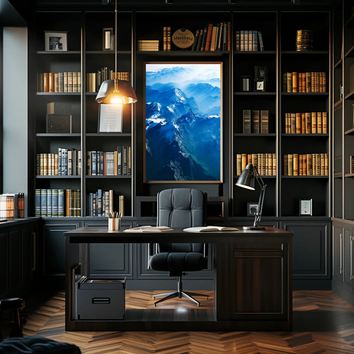 Majestic Mountain Range Poster