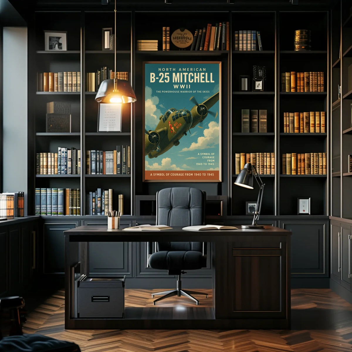 North American B-25 Mitchell WWII Icon Poster