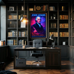 John Adams Portrait in Historical or Presidential Poster